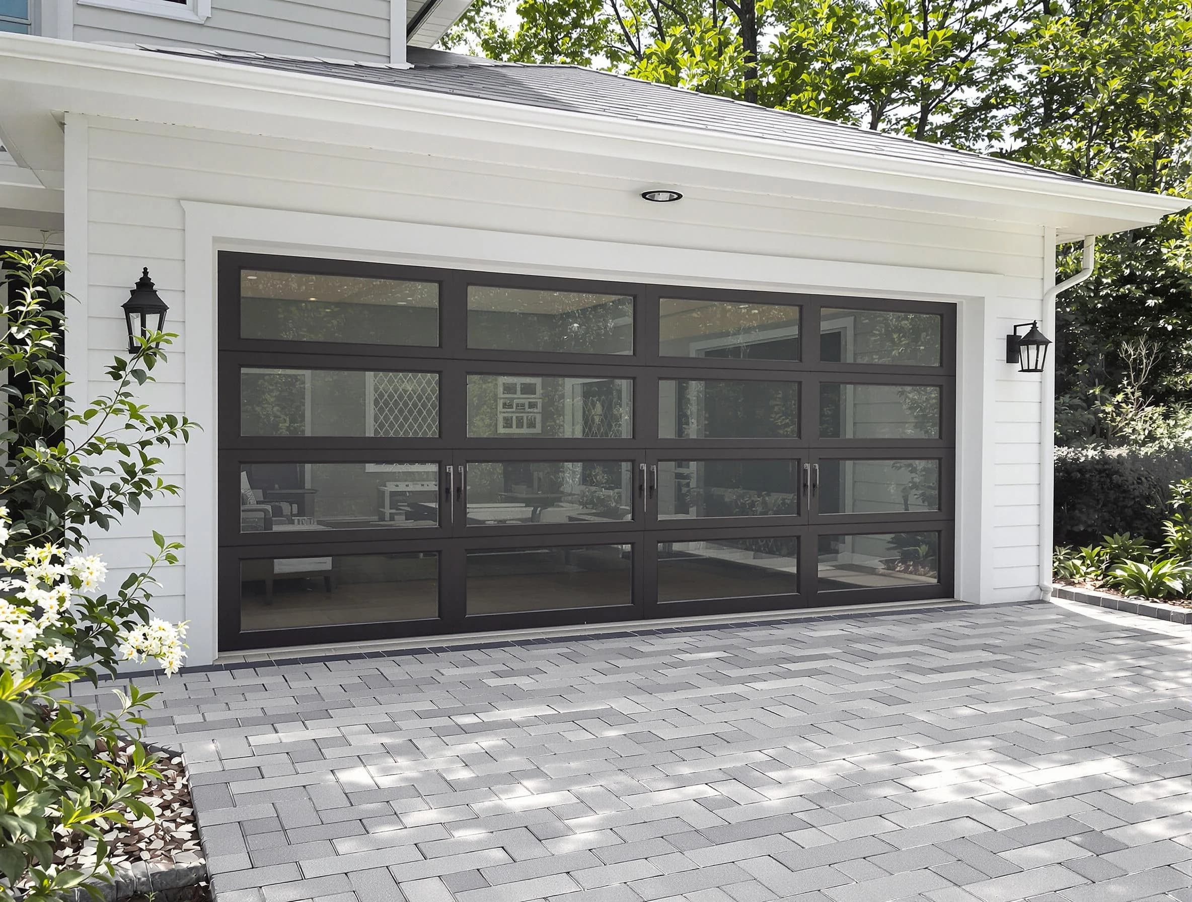Ettrick Garage Door Repair design specialist presenting custom garage door options to Ettrick homeowner
