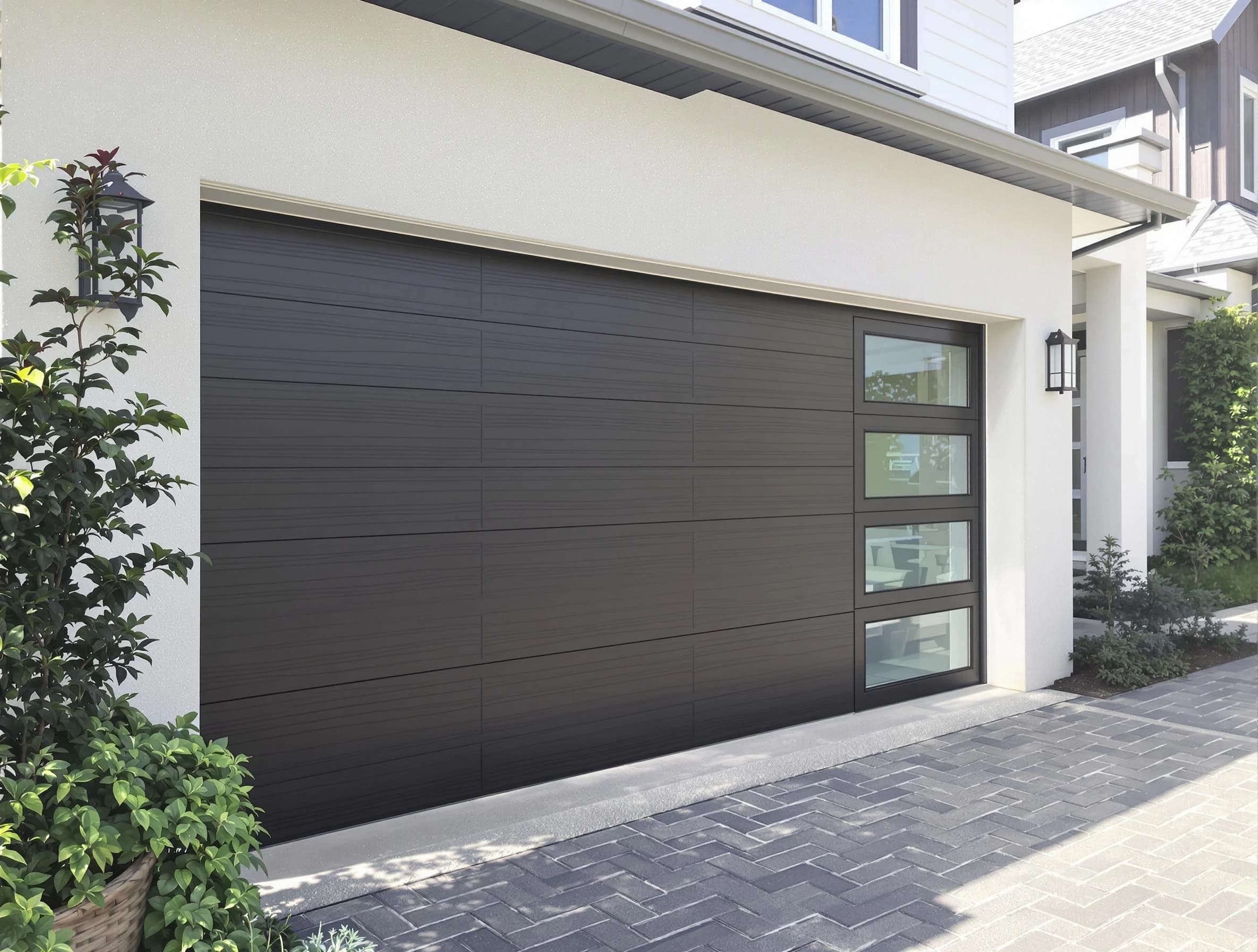 Custom garage door installation by Ettrick Garage Door Repair in Ettrick