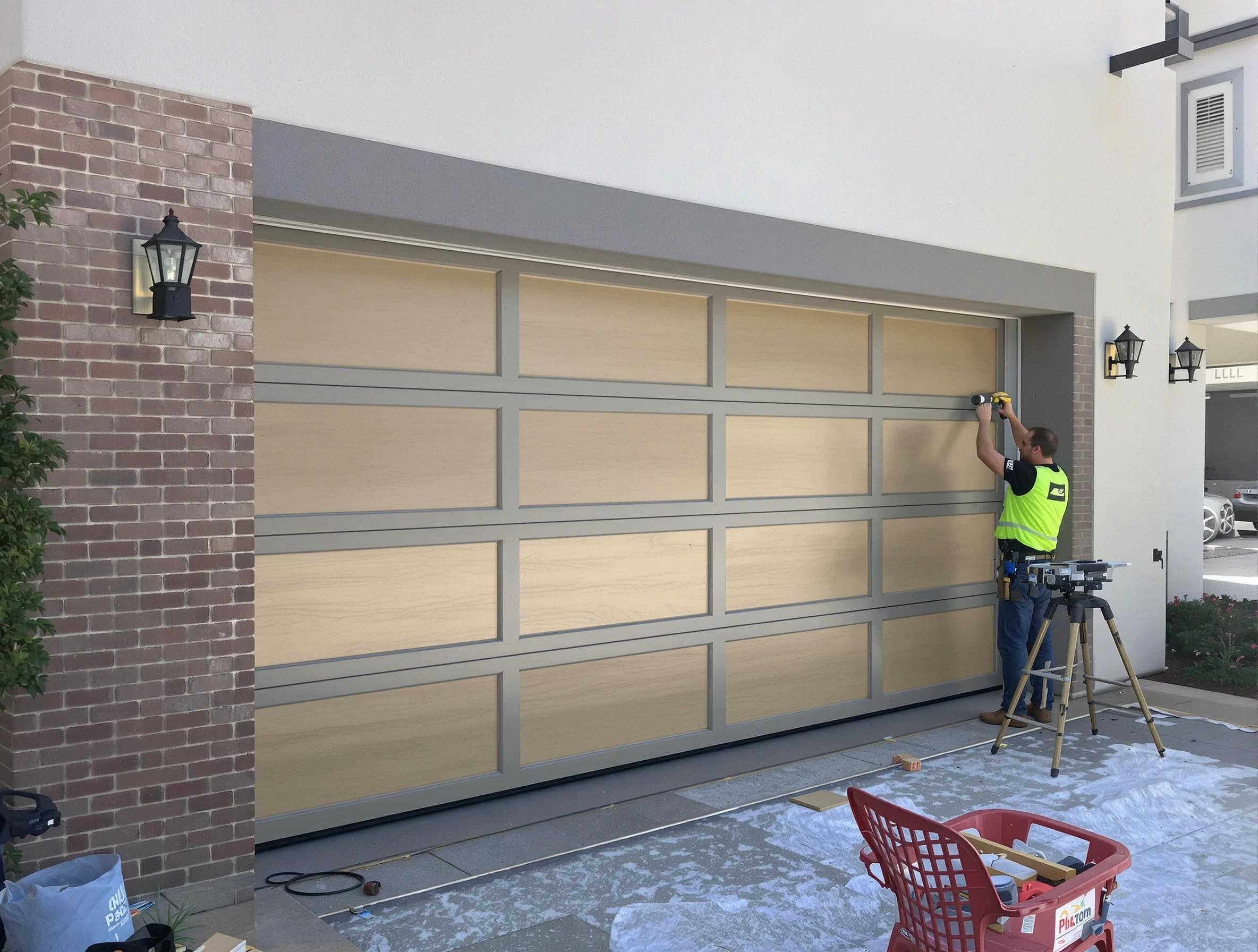 Garage door replacement service by Ettrick Garage Door Repair in Ettrick