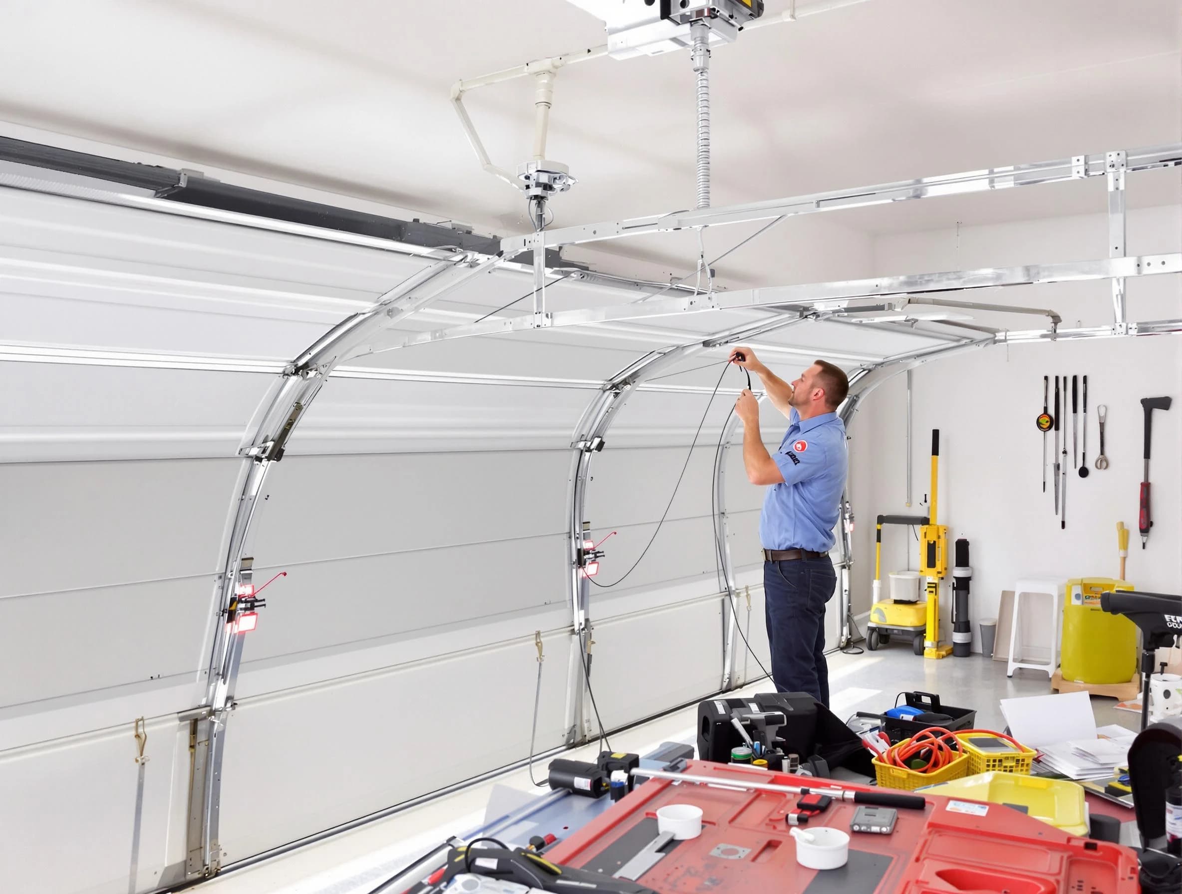 Garage door cable repair service by Ettrick Garage Door Repair in Ettrick