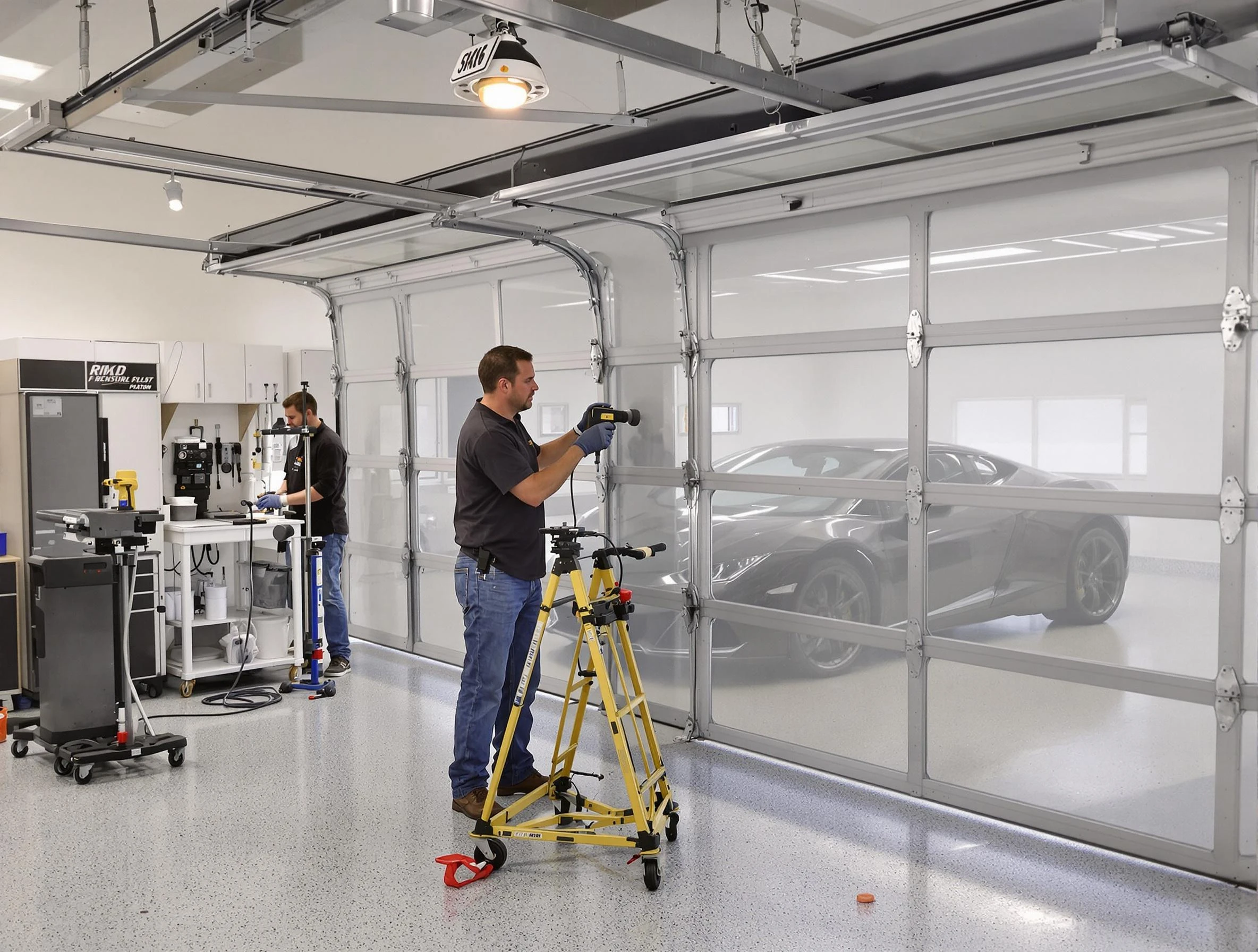 Garage Door Dents Repair in Ettrick