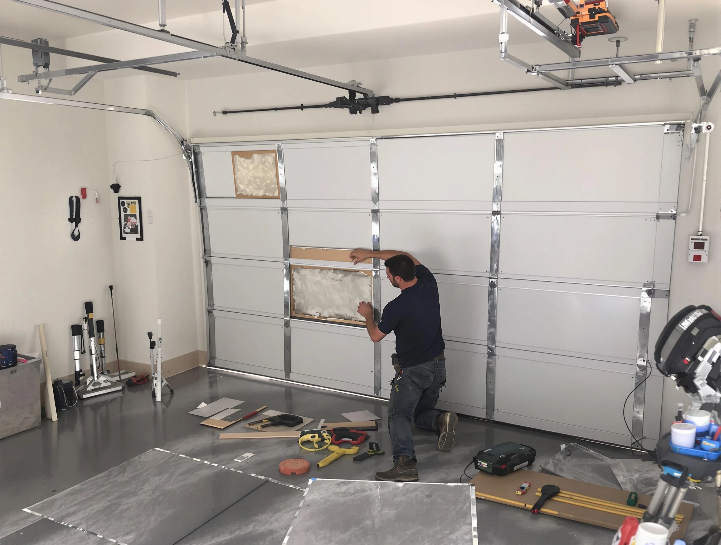 Garage Door Panel Repair in Ettrick