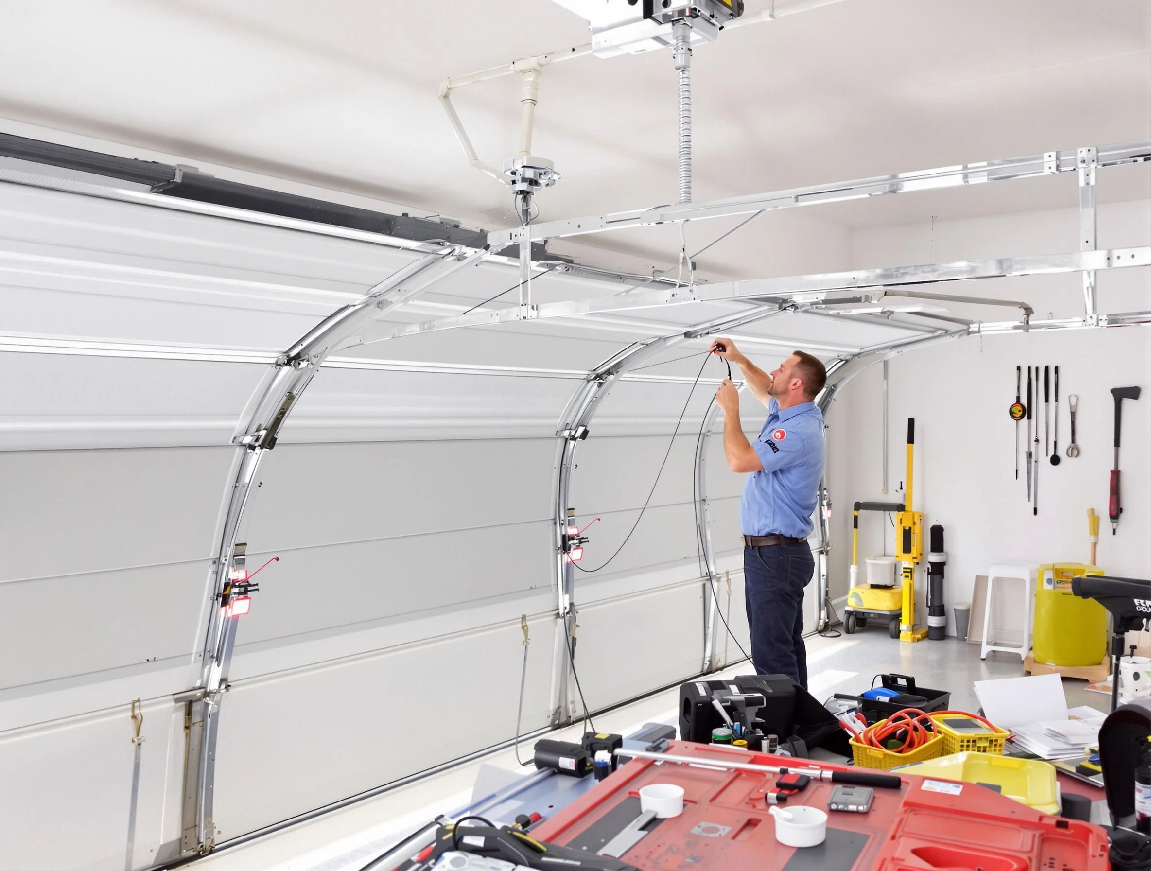 Garage door cable repair service by Ettrick Garage Door Repair in Ettrick