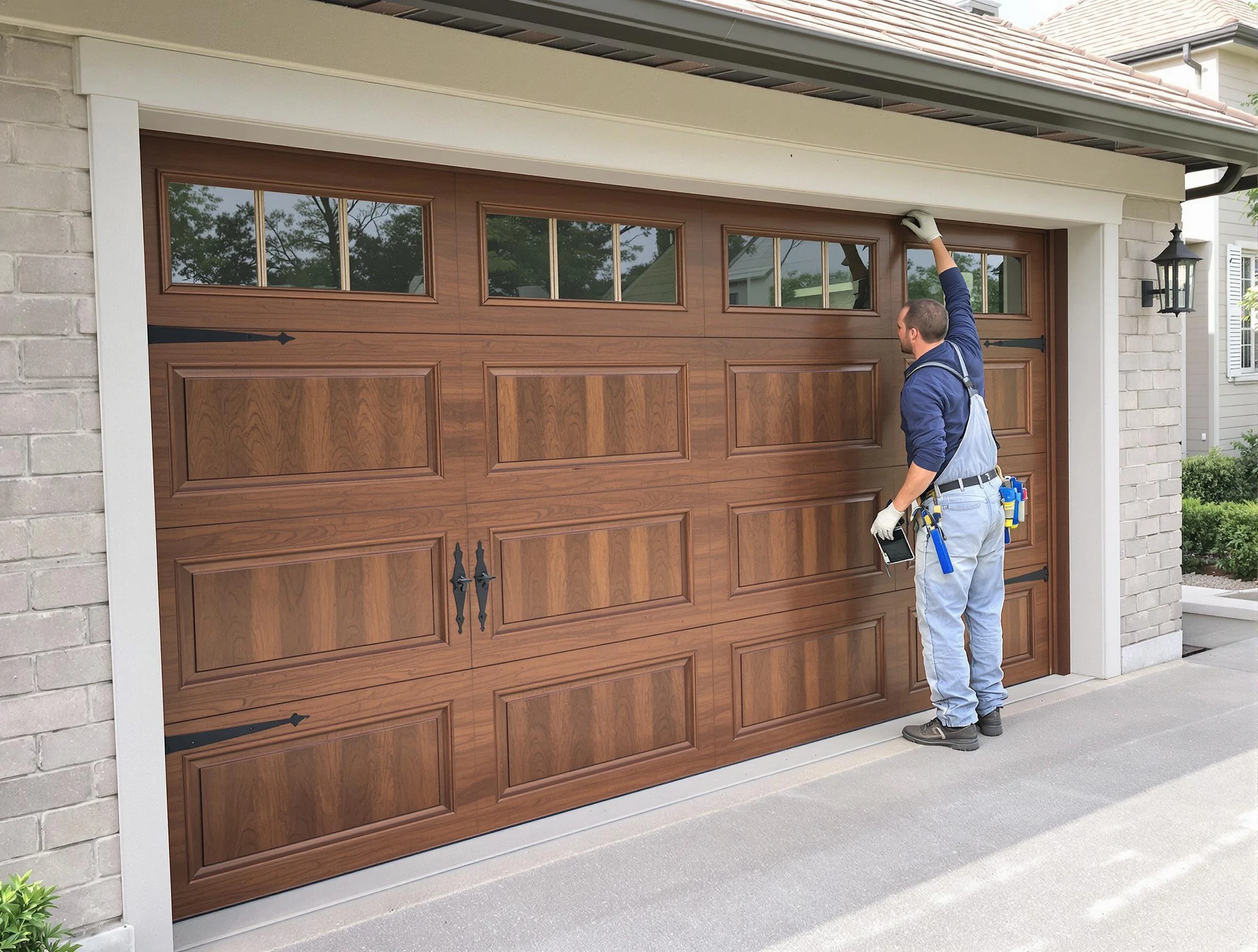 Custom garage door showcase by Ettrick Garage Door Repair in Ettrick