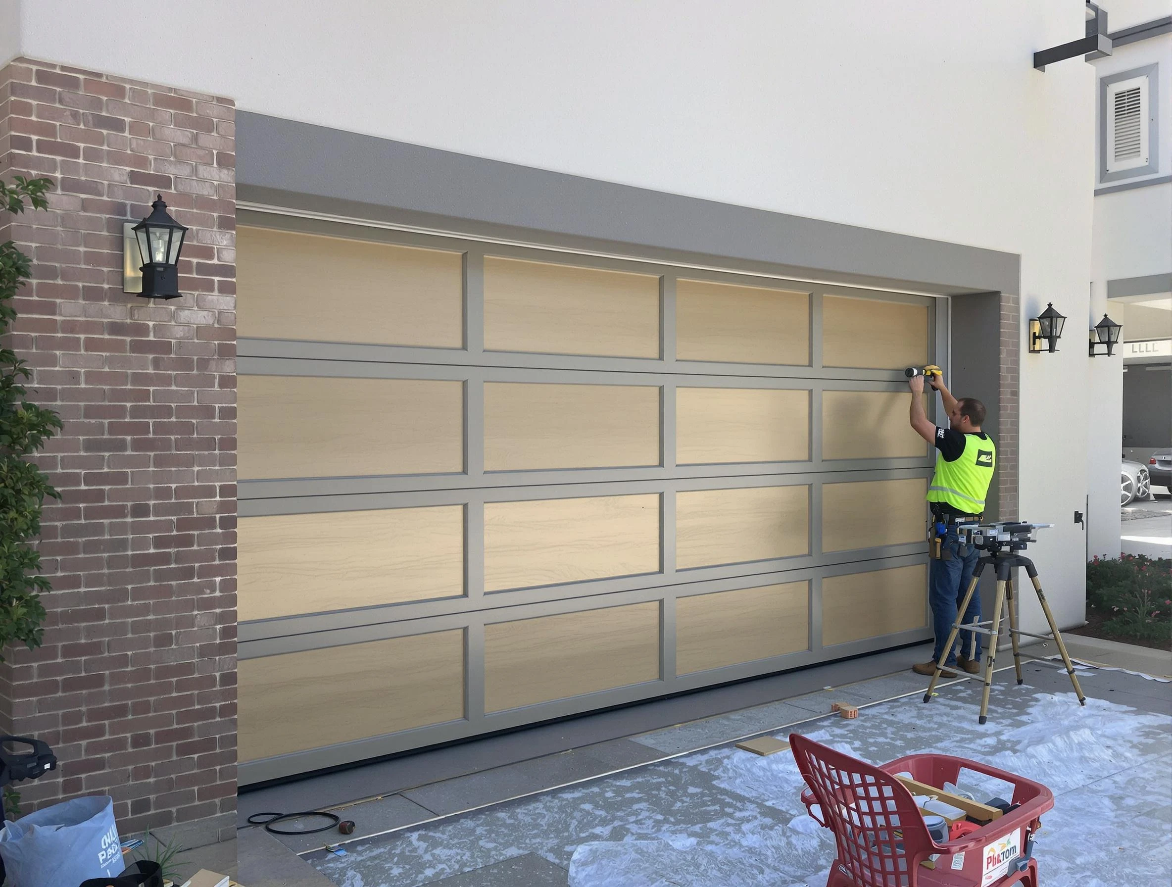 Garage door replacement service by Ettrick Garage Door Repair in Ettrick