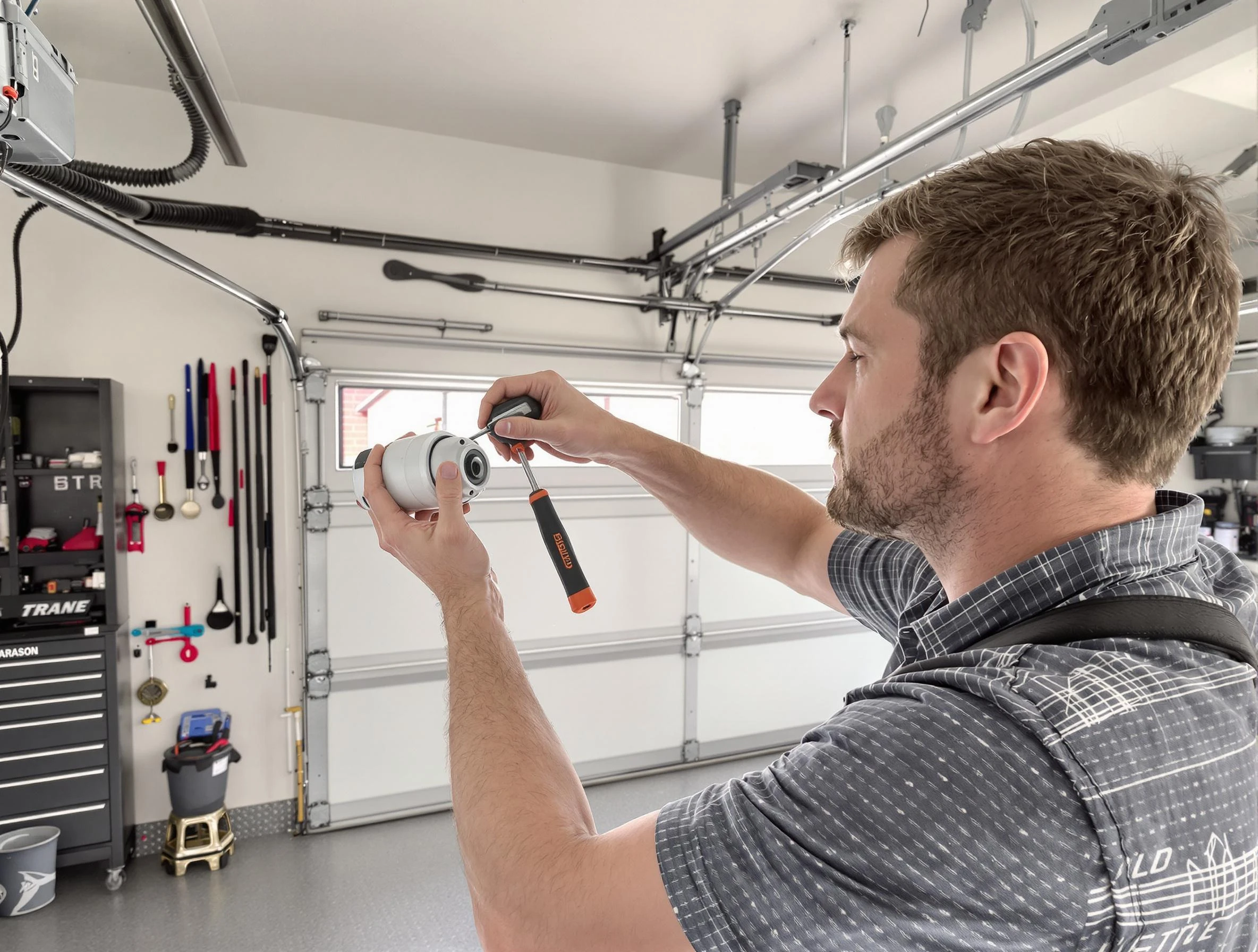 Garage door opener repair service by Ettrick Garage Door Repair in Ettrick