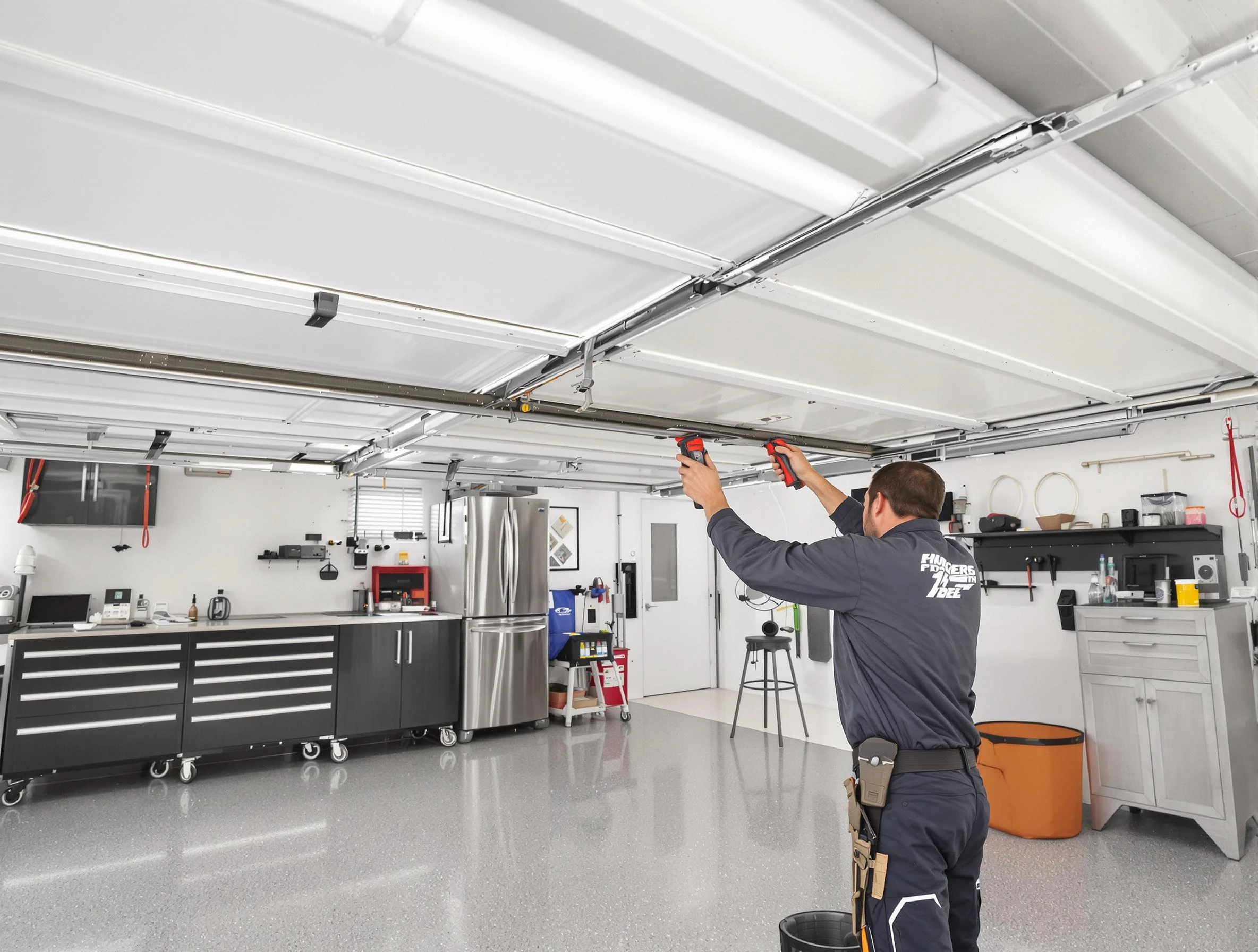 Overhead garage door repair service by Ettrick Garage Door Repair in Ettrick