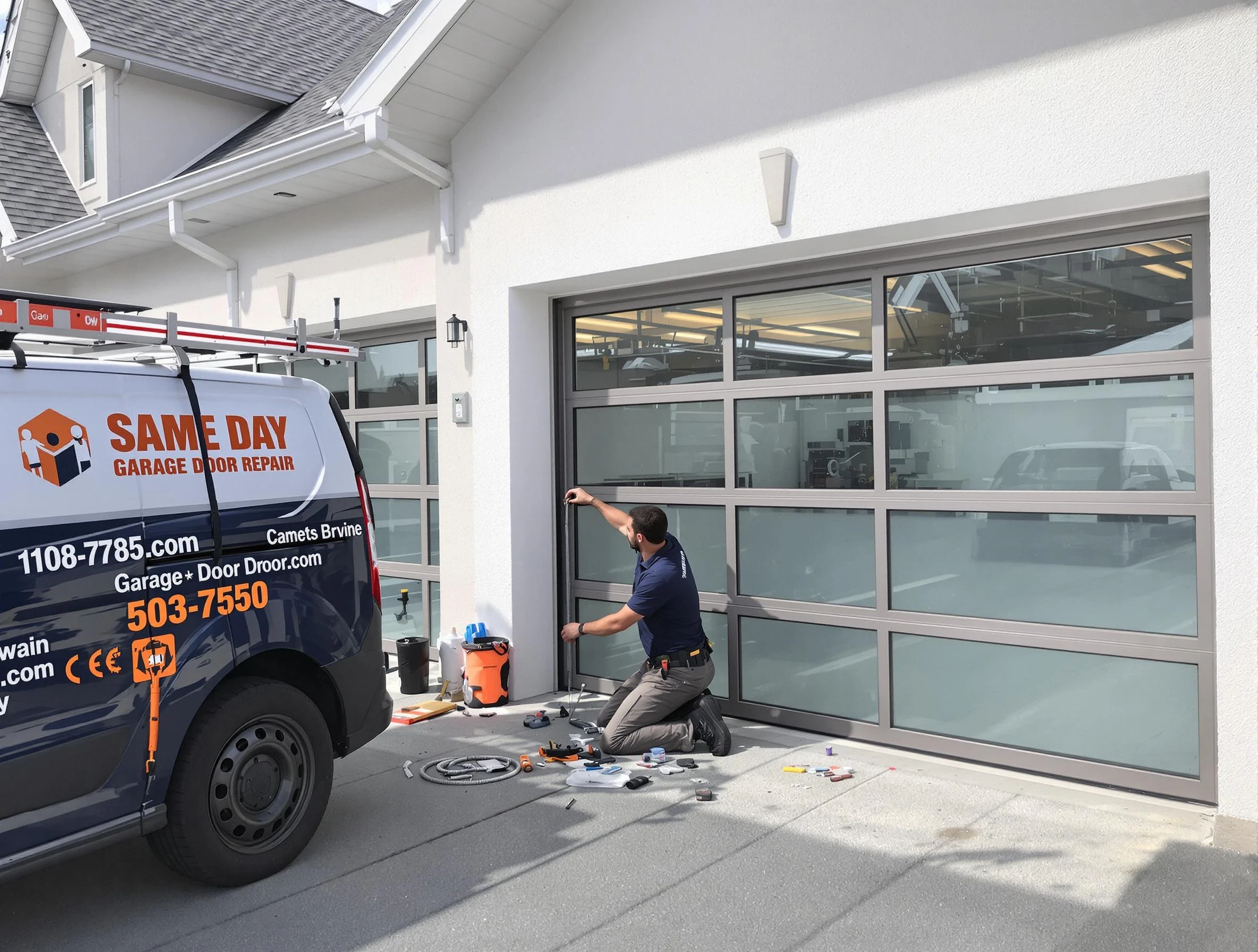 Same-day garage door repair service by Ettrick Garage Door Repair in Ettrick